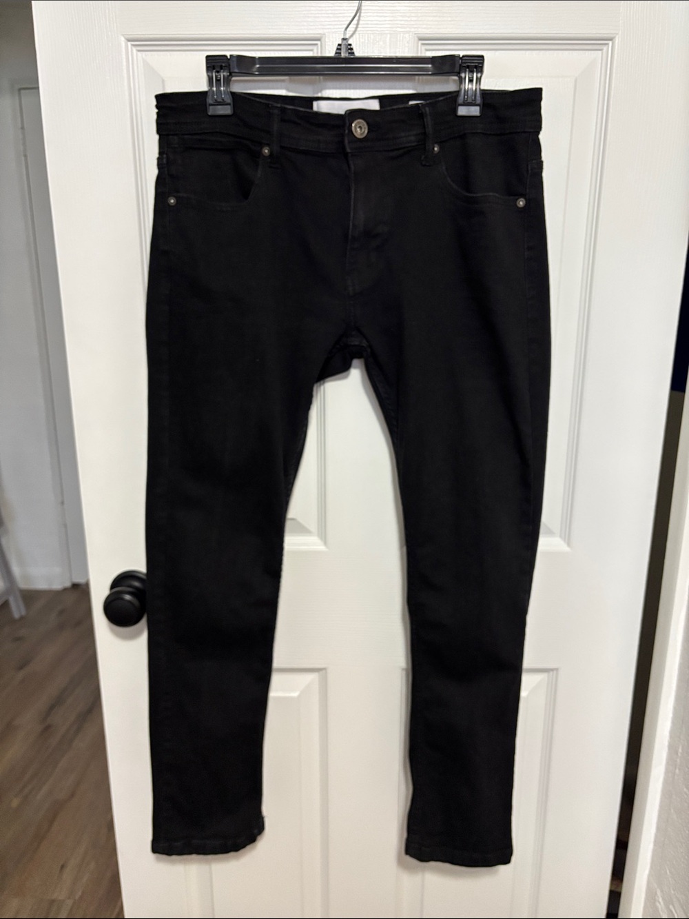 Paperdenim & Cloth Super Stretch Black Men's Jeans 33x30